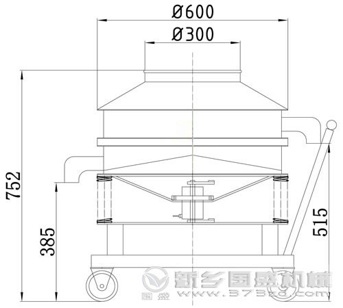 圆形高频筛结构 圆形高频筛结构图